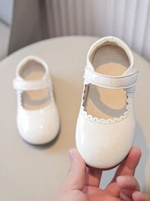 時尚&舒服的女孩公主鞋/平底鞋 - 白色 - 查看 2