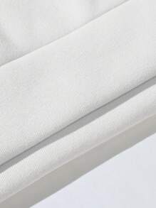 Manfinity Homme Nam Đồ họa Chữ cái Túi kangaroo Dây rút Hoodie - trắng - Xem 7