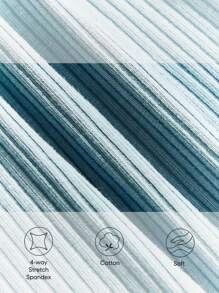 Cozy Pixies Baby Boy 2pcs Solid Zip Front Ribbed Knit Sleep Jumpsuit - Dusty Blue - View 10