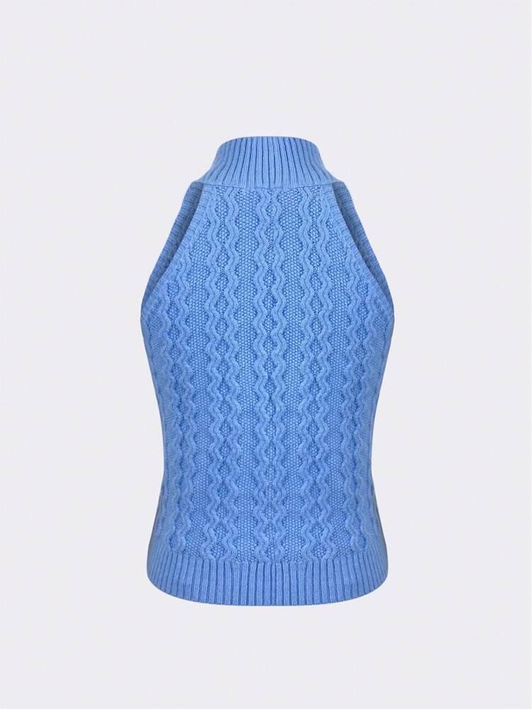 Solid Halter Knit Top