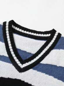 Manfinity Hypemode Men Colorblock Sweater Vest - Multicolor - View 4