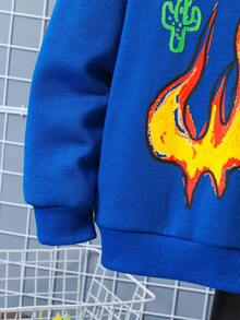 SHEIN Bộ Con Trai - Màu xanh lam - Xem 10