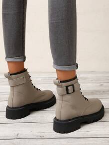 Fashionable Boots, Autumn And Winter New British Style Thick-soled Ankle Boots Cool Work Boots