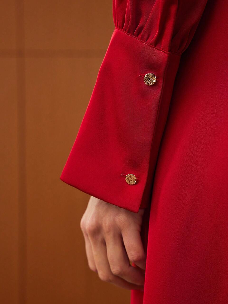 MOCK NECK FORMAL DRESS