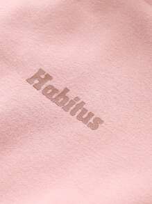 Tween Girl Letter Graphic Striped Trim 2 In 1 Sweatshirt - Pink - View 3