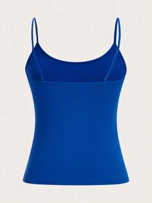 Tseoso 素色吊帶上衣 - 寶藍色 - 查看 2