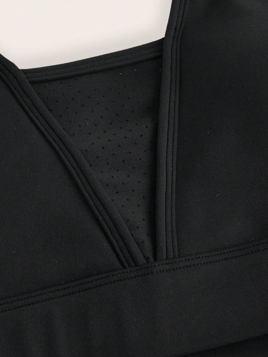 SHEIN Leisure Solid Racerback Sports Bra for Sale Australia New