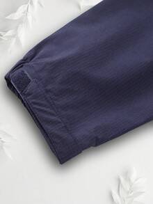 Cazadora Con Cordón A Prueba De Viento Y Camisa De Compresión - Azul Marino - Ver 4