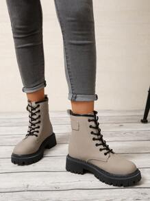 Fashionable Boots, Autumn And Winter New British Style Thick-soled Ankle Boots Cool Work Boots