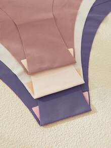 大碼3件水鑽愛心圖案無痕內褲