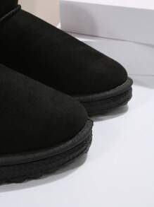 2025Autumn/Winter New Warm Versatile Minimalist Women Snow Boots, Non-Slip Short Shaft Female Boots,Fur Boots - Black - View 7