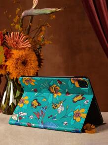Frida Kahlo X SHEIN Green Tablet Protective Case - Green - View 3