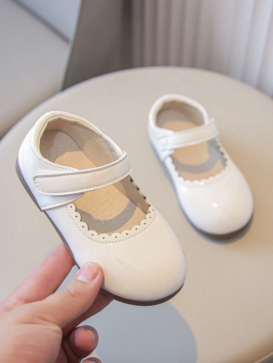 時尚&舒服的女孩公主鞋/平底鞋 - 白色 - 查看 1