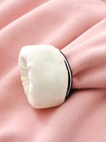 Tween Girl Letter Graphic Striped Trim 2 In 1 Sweatshirt - Pink - View 5