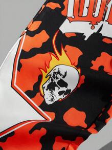 ROMWE MEN Street Life Nam Ngôi sao Đồ họa Chữ cái Eo dây rút Quần - Nhiều màu - Xem 4