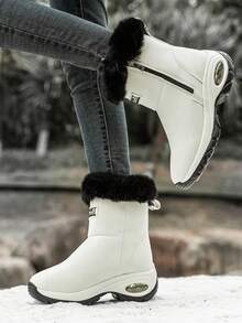 女性雪地靴 - 米色 - 查看 4