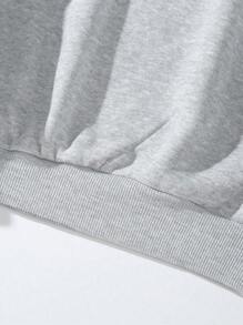 男士運動衫 - 淺灰色 - 查看 4