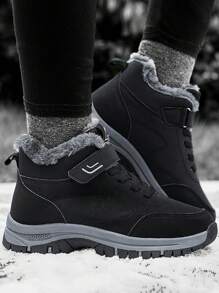 Giày Leo Núi Nữ Thời Trang Lót Nhiệt Thể Thao Giày Thể Thao Màu Đen Giày Cao Cấp - màu đen - Xem 6