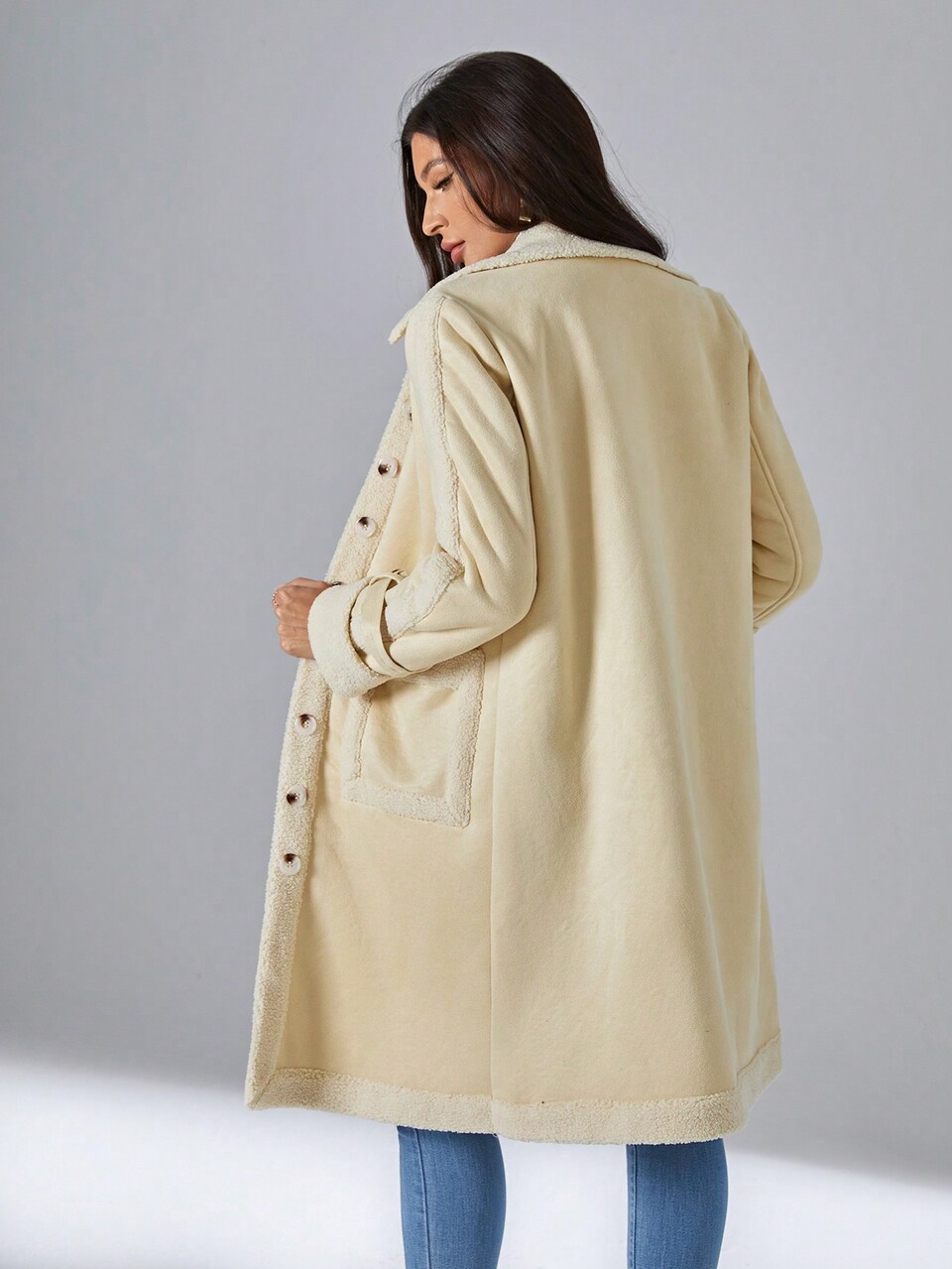 Dual Pocket Button Front Coat