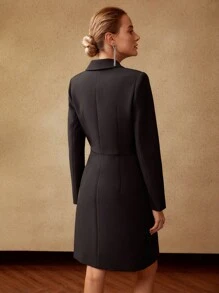 MOTF PREMIUM ROBE BLAZER PLISSÉE AVEC CEINTURE