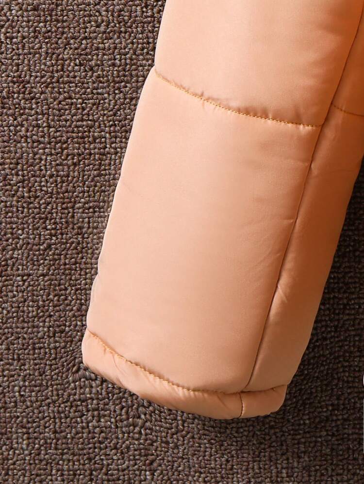 Tween Girl 1pc Zipper Front Padded Coat