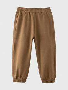 Young Boy Embroidery Letter Pattern Pants