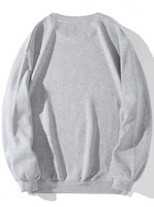 男士運動衫 - 淺灰色 - 查看 2