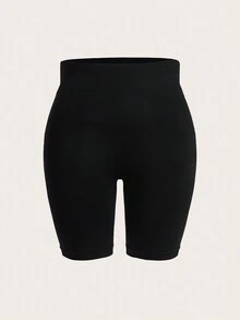 大碼2入組無縫寬腰帶運動短褲 - 彩色 - 查看 6