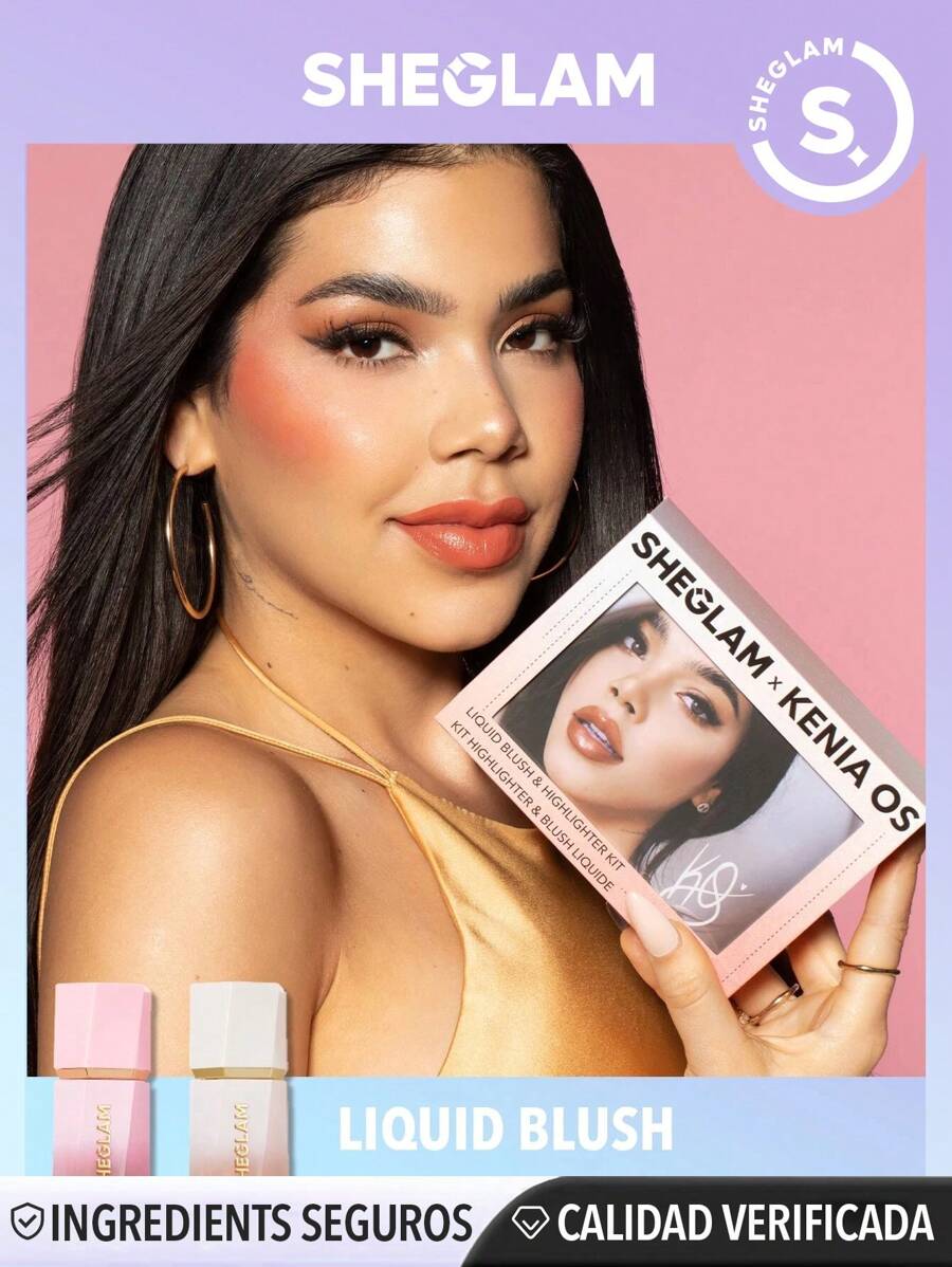 SHEGLAM X KENIA OS Colorete líquido & Iluminador - Multicolor - Ver 1