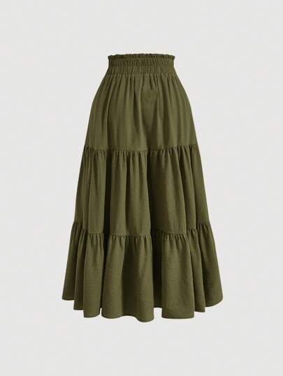 SHEIN MOD Jupe À Volants À Nœud