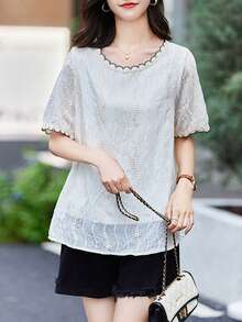 Camicetta monocolore con manico normale