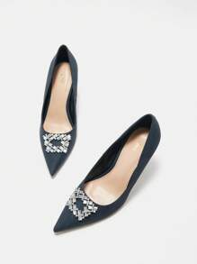 Women's Fashion Pointed Toe High Heel Pumps For Spring, Summer, And Autumn - Blue - View 8