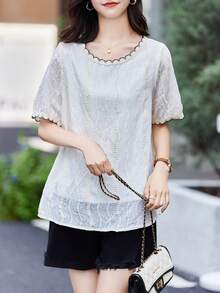 Camicetta monocolore con manico normale