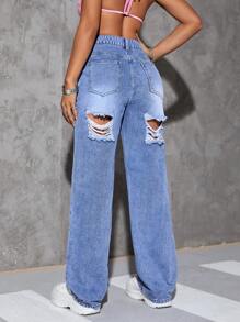 SHEIN EZwear Jean Droit