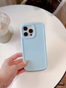 3pcs/set Tpu Matte Spray Solid Color Soft Edge Phone Case With Large Camera Hole And Groove, Compatible With Apple Models - Multicolor - View 5
