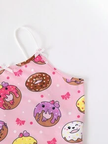 Tween Girl 3pcs Cartoon Graphic Underwear