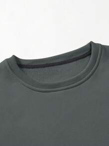 Manfinity Homme Men Bear Print Sweatshirt - Dark Grey - View 4