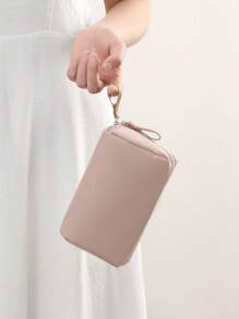 口红收纳化妆包，小号便携式化妆包，大容量旅行化妆品收纳袋，粉色房间装饰家居卧室浴室客厅书桌装饰旅行用品婚礼家居装饰生日蘑菇新年配饰送给爸爸妈妈最好的朋友老师男士的礼物有趣的礼物收纳珠宝收纳盒浴室套装收纳盒收纳盒和收纳箱香水收纳化妆包礼品收纳盒浴室收纳架和架子收纳化妆品收纳盒化妆盒 - 卡其色 - 查看 8