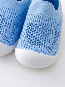 1雙中性軟底防滑網眼透氣步行鞋 - 藍色 - 查看 6