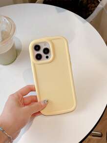 3pcs/set Tpu Matte Spray Solid Color Soft Edge Phone Case With Large Camera Hole And Groove, Compatible With Apple Models - Multicolor - View 4