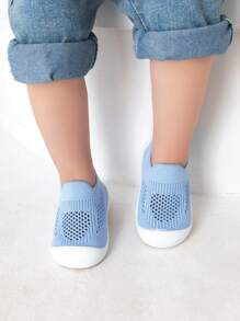 1雙中性軟底防滑網眼透氣步行鞋 - 藍色 - 查看 7