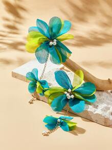 Travachic 花朵装饰耳坠 情人节、妈妈、母亲、母亲节、礼物 - 彩色 - 查看 2