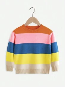 SHEIN Cô Gái Trẻ Khối màu Áo len - Nhiều màu - Xem 1