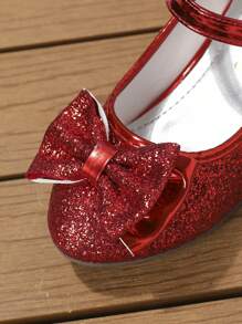Children's High Heel Shoes Princess Shoes - Red - View 3