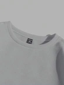 EURMUSE Men Floral Print Thermal Lined Sweatshirt Streetwear - Grey - View 4