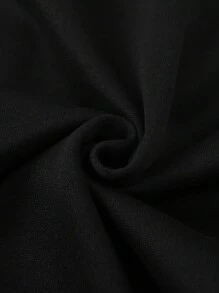 Manfinity Roghcode 1件男士长袖宽松版型中国龙及标语图案条纹饰边落肩夹克