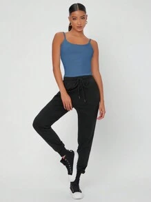 SHEIN Tall Solid Cami Top - Dusty Blue - View 3