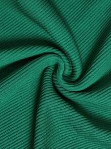 SHEIN 女大童素色插肩袖活躍運動衫 - 綠色 - 查看 3