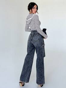 SHEIN Essnce In sọc Áo nỉ có mũ - Nhiều màu - Xem 4