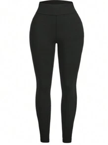 SHEIN Running 3Pcs Sports Set With Hoodie Gym Clothes Workout Clothes - Black and White - View 7